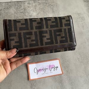 Authentic Fendi Zucca Wallet